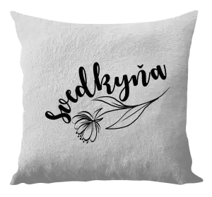 Vankúš Svedkyňa - s kvetinou