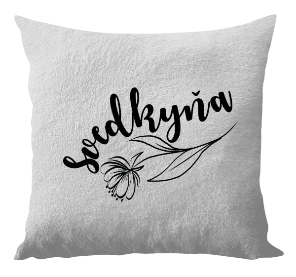 Vankúš Svedkyňa - s kvetinou
