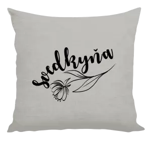 Vankúš Svedkyňa - s kvetinou