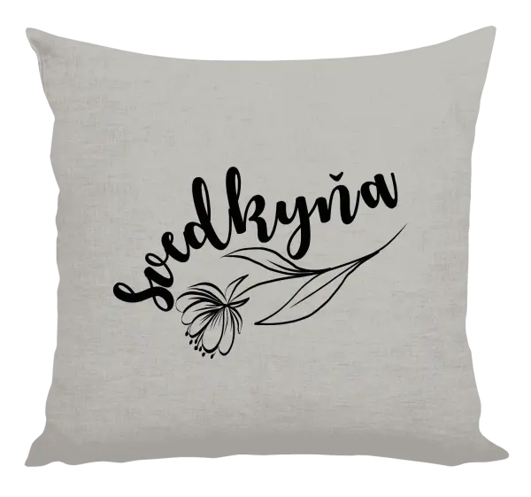 Vankúš Svedkyňa - s kvetinou