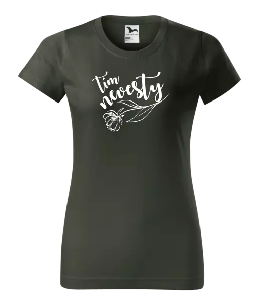 Dámske tričko Tím nevesty - s kvetinou 