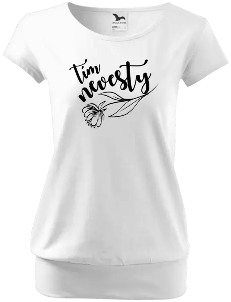 Dámske tričko Tím nevesty - s kvetinou 