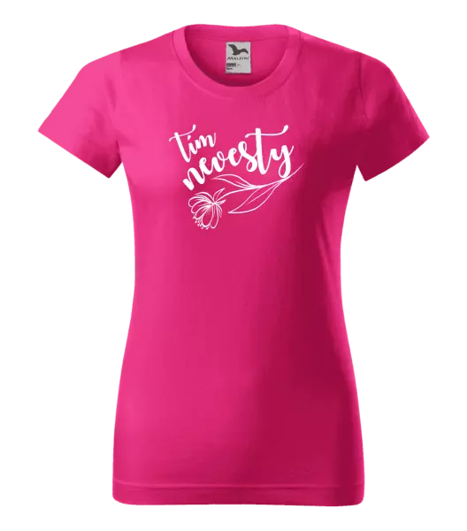 Dámske tričko Tím nevesty - s kvetinou 