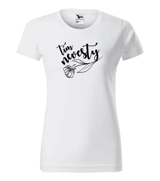 Dámske tričko Tím nevesty - s kvetinou 