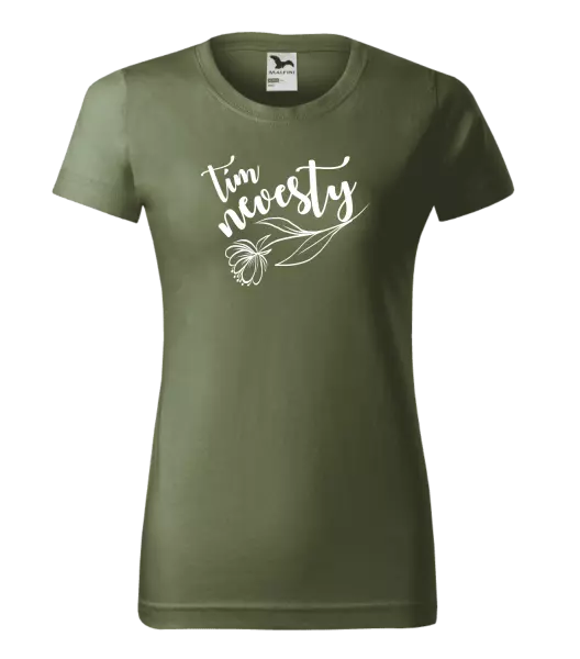 Dámske tričko Tím nevesty - s kvetinou 