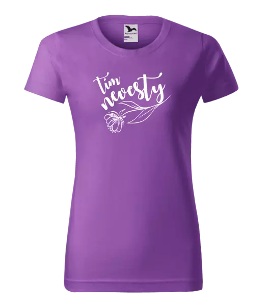 Dámske tričko Tím nevesty - s kvetinou 