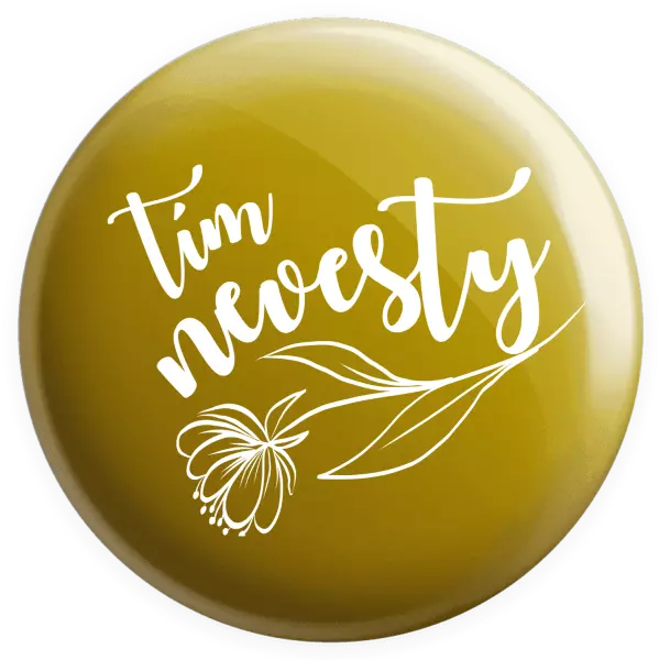 Placka Tím nevesty - s kvetinou 