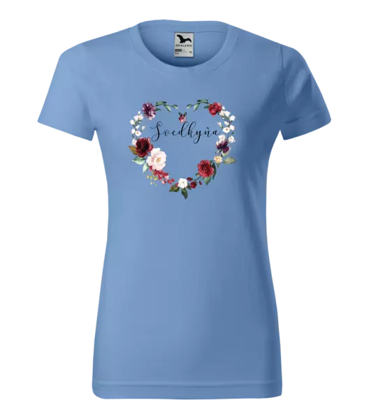 Dámske tričko Svedkyňa - kvetinové srdce
