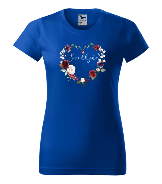 Dámske tričko Svedkyňa - kvetinové srdce