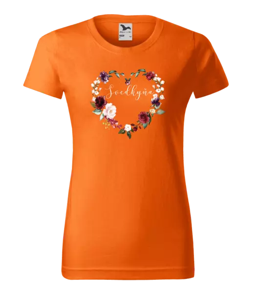 Dámske tričko Svedkyňa - kvetinové srdce