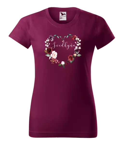 Dámske tričko Svedkyňa - kvetinové srdce