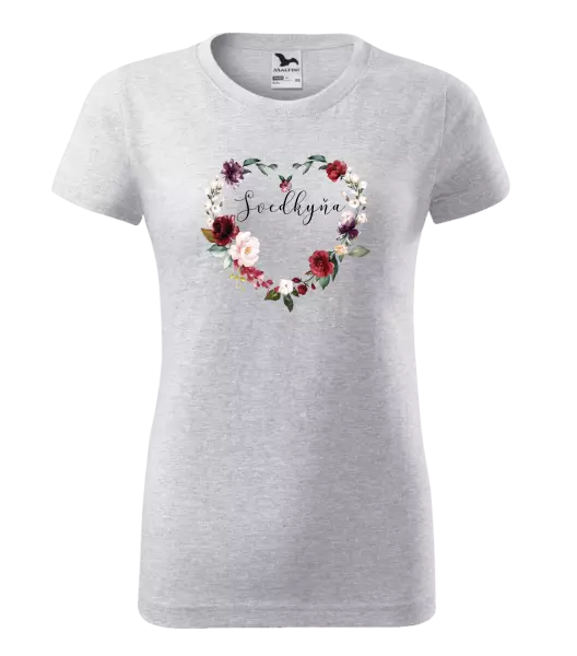 Dámske tričko Svedkyňa - kvetinové srdce
