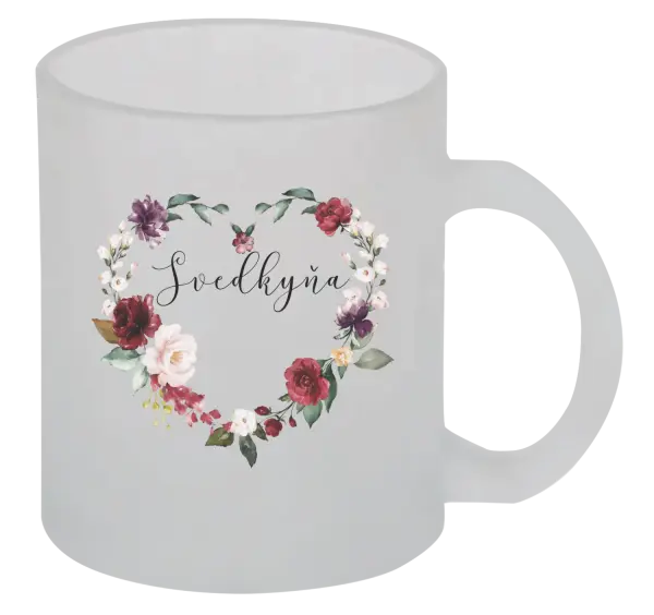 Hrnček Svedkyňa - kvetinové srdce