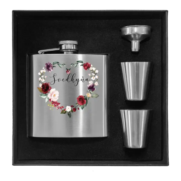 Ploskačka v krabičke Svedkyňa - kvetinové srdce