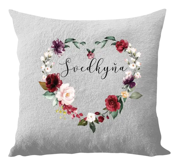 Vankúš Svedkyňa - kvetinové srdce