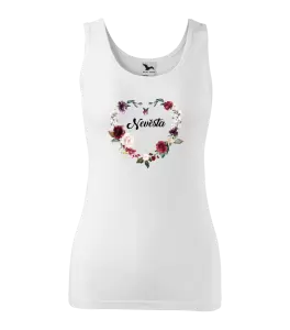 Dámske tielko Nevěsta - květinové srdce