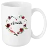 Hrnček Nevěsta - květinové srdce