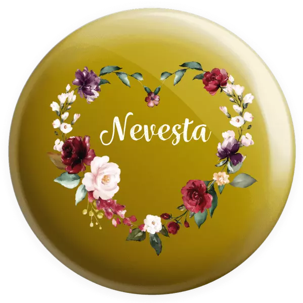 Placka Nevěsta - květinové srdce