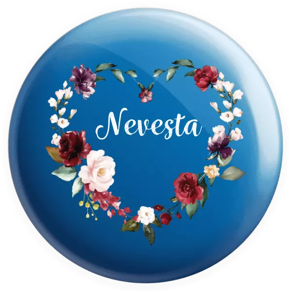 Placka Nevěsta - květinové srdce