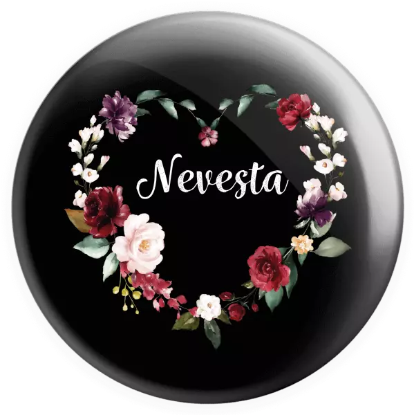 Placka Nevěsta - květinové srdce