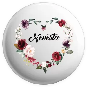 Placka Nevěsta - květinové srdce
