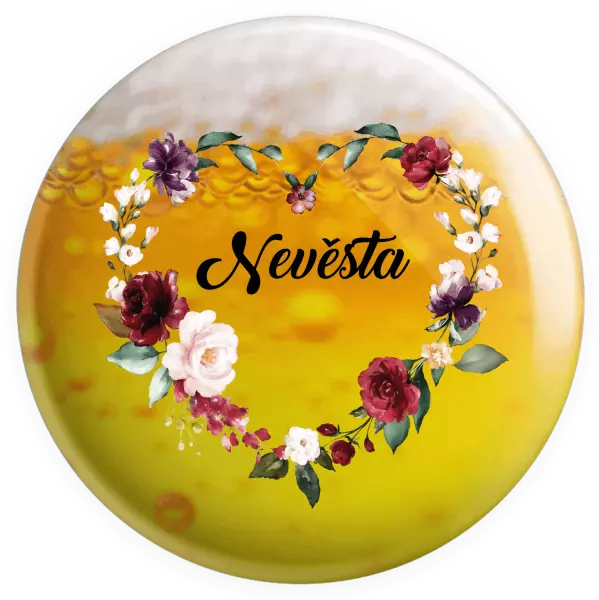 Placka Nevěsta - květinové srdce