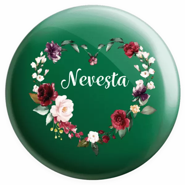 Placka Nevěsta - květinové srdce