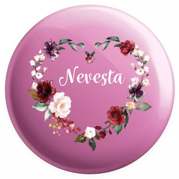 Placka Nevěsta - květinové srdce