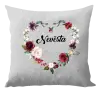 Vankúš Nevěsta - květinové srdce
