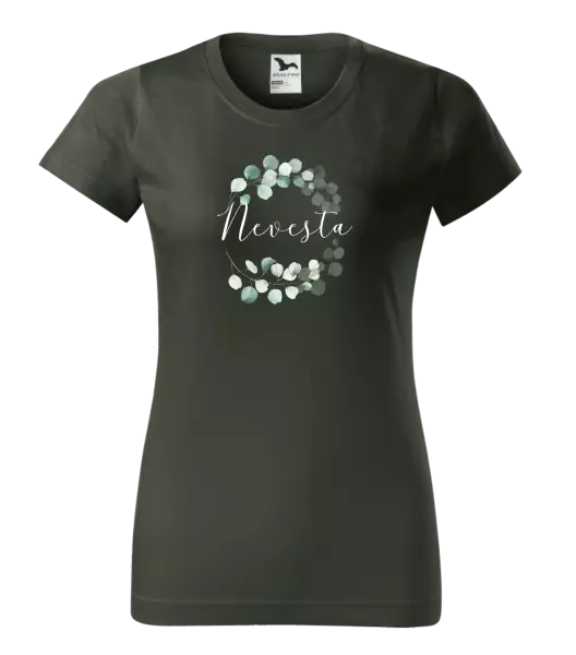 Dámske tričko Nevesta - eukalyptus
