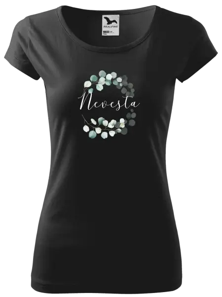 Dámske tričko Nevesta - eukalyptus