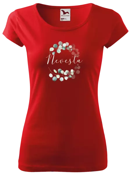 Dámske tričko Nevesta - eukalyptus