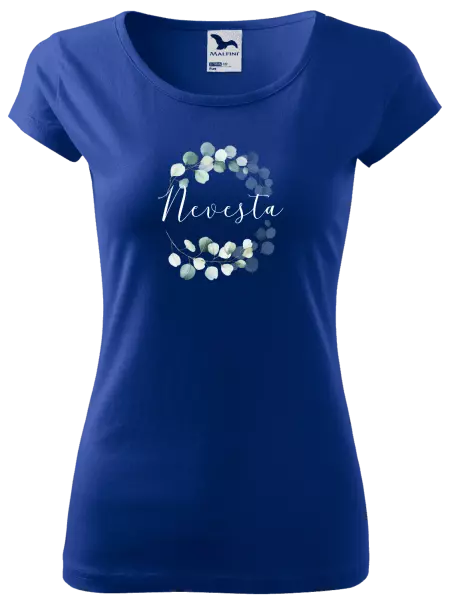 Dámske tričko Nevesta - eukalyptus