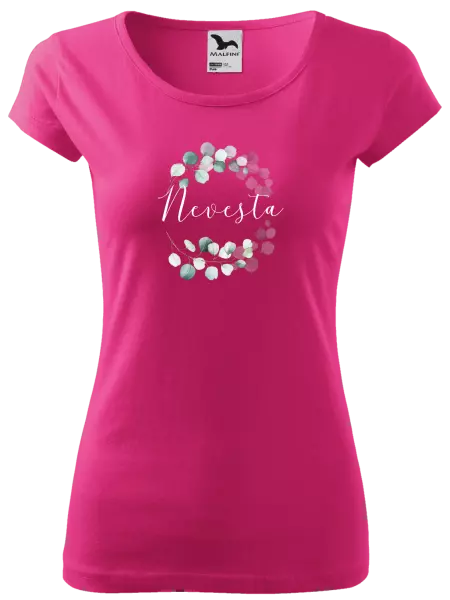 Dámske tričko Nevesta - eukalyptus