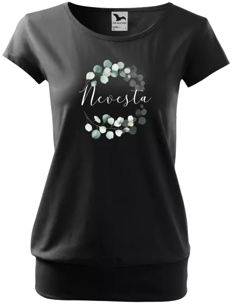 Dámske tričko Nevesta - eukalyptus