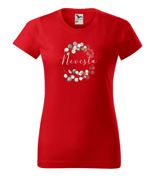 Dámske tričko Nevesta - eukalyptus