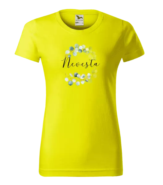 Dámske tričko Nevesta - eukalyptus