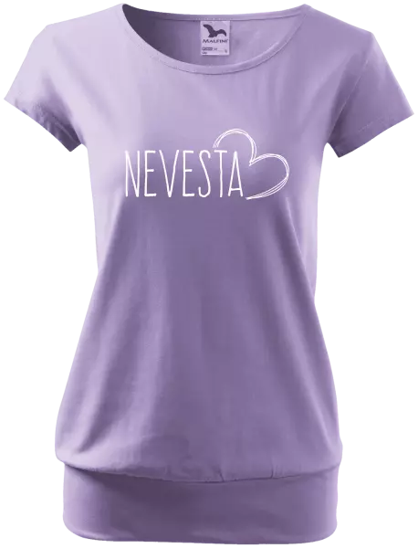 Dámske tričko Nevesta - kreslené - srdce