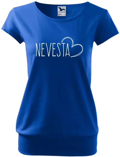 Dámske tričko Nevesta - kreslené - srdce
