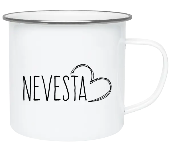 Plecháčik Nevesta - kreslené - srdce