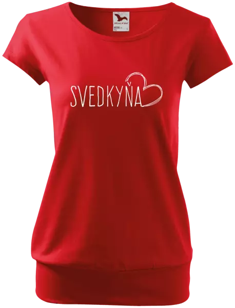 Dámske tričko Svedkyňa - kreslené srdce
