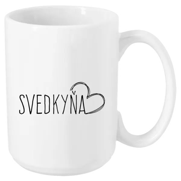 Hrnček Svedkyňa - kreslené srdce