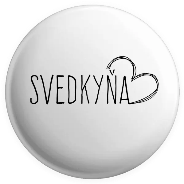 Placka Svedkyňa - kreslené srdce