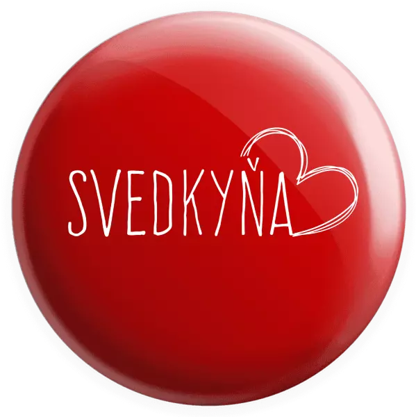Placka Svedkyňa - kreslené srdce