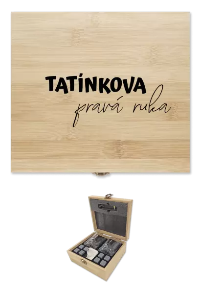 Whisky sada v krabičce Tatínkova pravá ruka