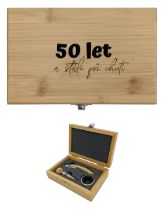 Sada k vínu dřevěná Stále při chuti - věk