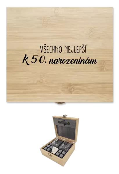 Whisky sada v krabičce Všechno nejlepší - k narozeninám