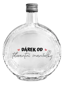 Skleněná láhev Dárek od tolerantní manželky