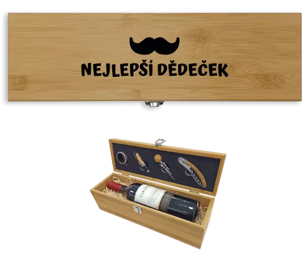 Dárková sada na víno Nejlepší dědeček