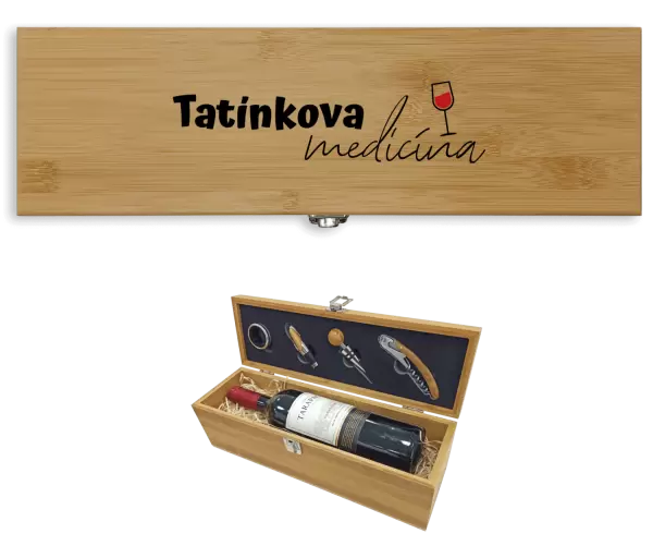 Dárková sada na víno Tatínkova medicínka